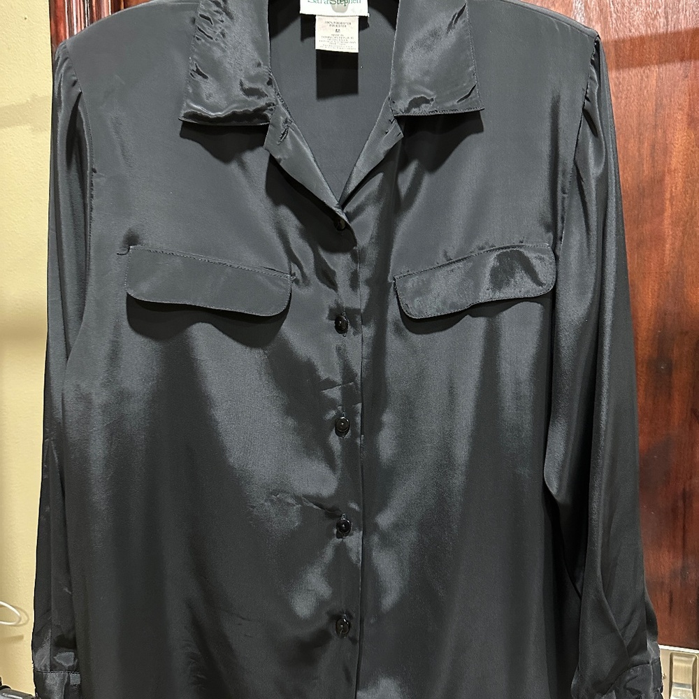 Sara Stephen Black Blouse